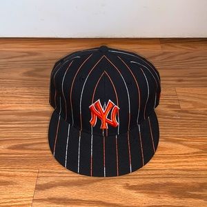 New York Yankees Baseball Fitted Striped Hat